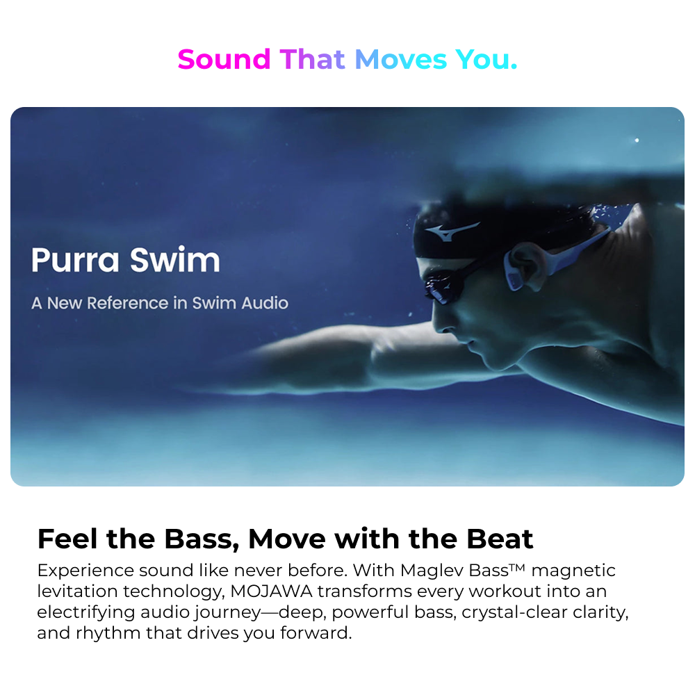 Mojawa Purra Swim Bone Conduction Headphones